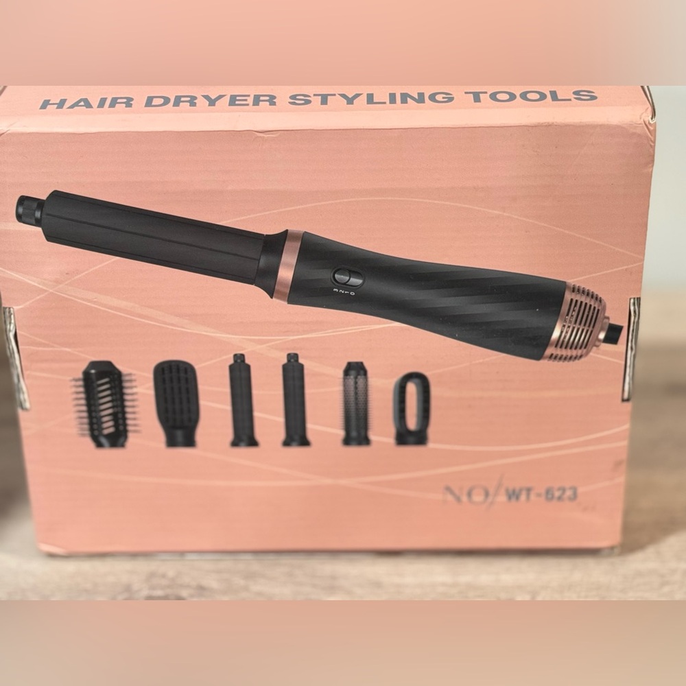 Black & Rose Gold Multi-Style Hair Dryer Styling Tool